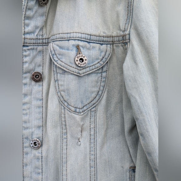 Mudd Distressed Denim Jacket Size: Medium - Picture 12 of 14